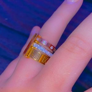 Roman Numeral Stacking Ring